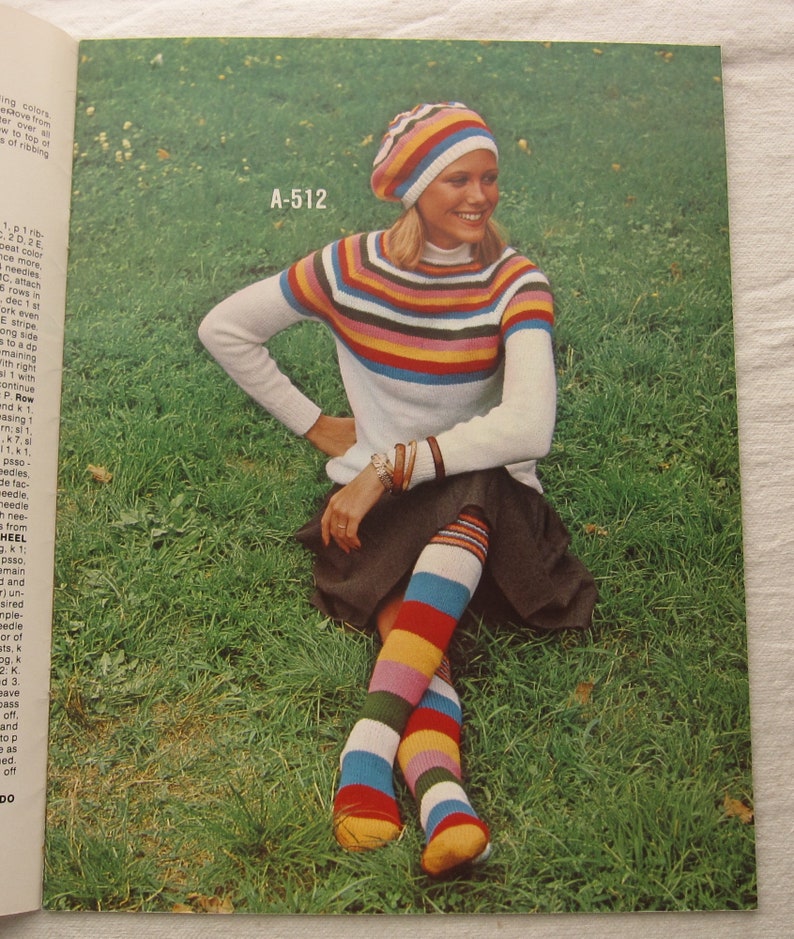 Vintage Knitting and Crochet Pattern Etsy