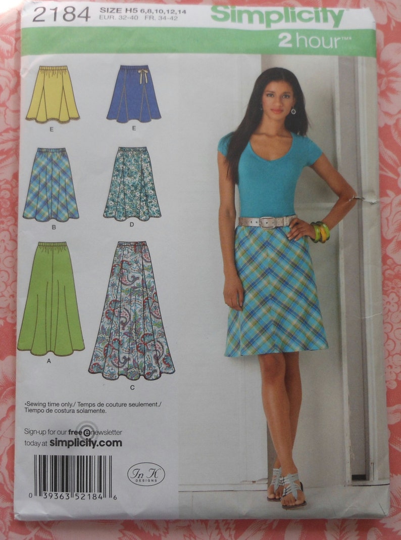 Skirt Sewing Pattern UNCUT Simplicity 2184 Sizes 6-14 - Etsy