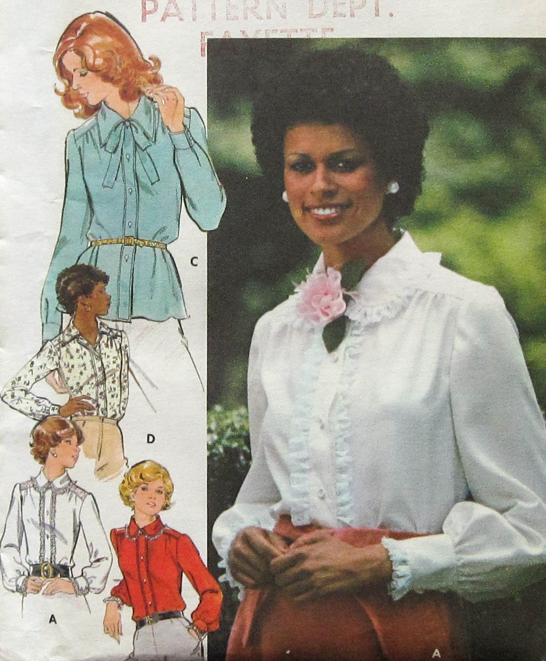 Vintage Sewing Pattern UNCUT Butterick 4490 Size 12 Blouse - Etsy