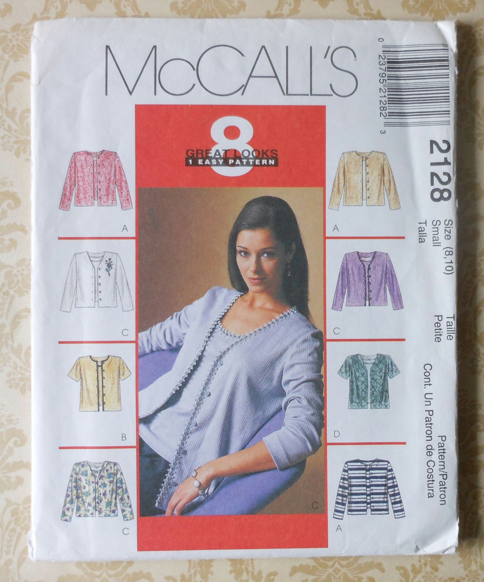 Cardigan Sewing Pattern UNCUT Mccalls 2128 Sizes 8-10 - Etsy