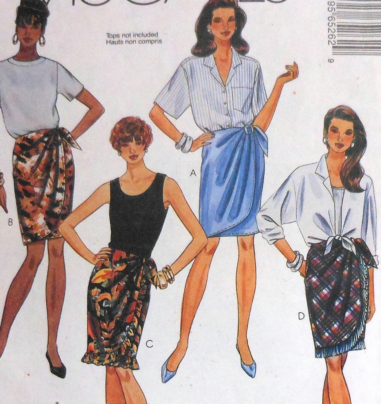 Sarong Skirt Sewing Pattern UNCUT McCalls 6526 Womens Sizes Etsy