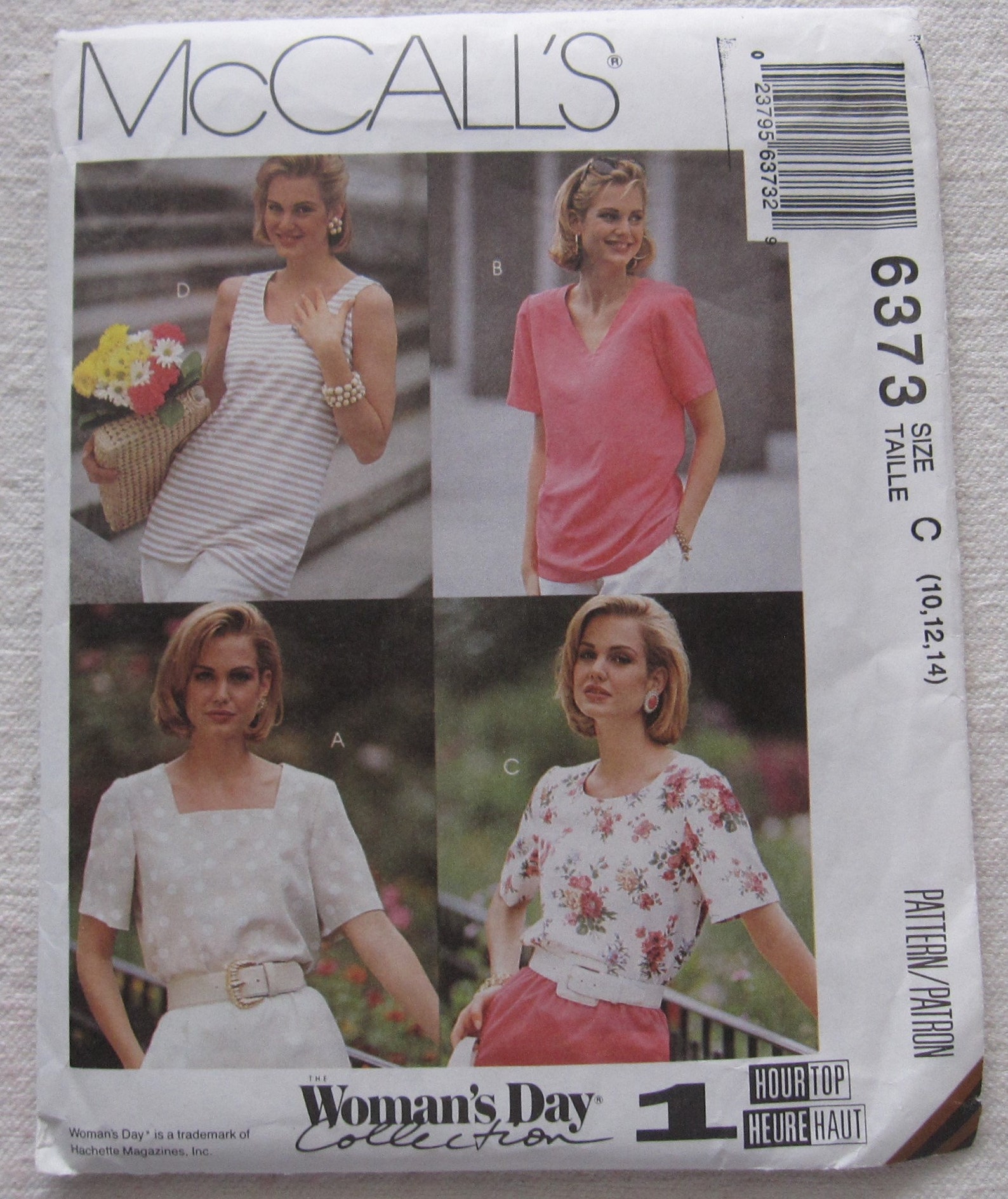 Top Sewing Pattern UNCUT Mccalls 6373 Sizes 10-14 - Etsy