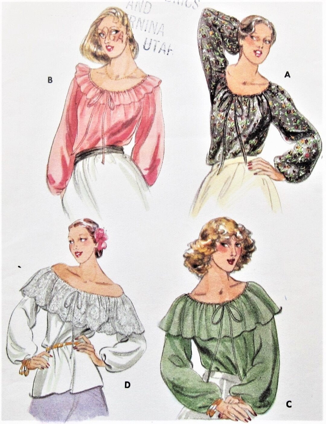 Vintage Blouse Sewing Pattern UNCUT Butterick 5714 Size 6 Etsy