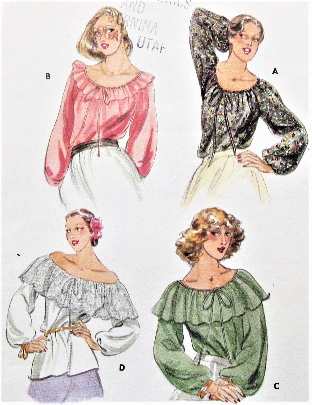 Vintage Blouse Sewing Pattern UNCUT Butterick 5714 Size 6 Etsy Australia