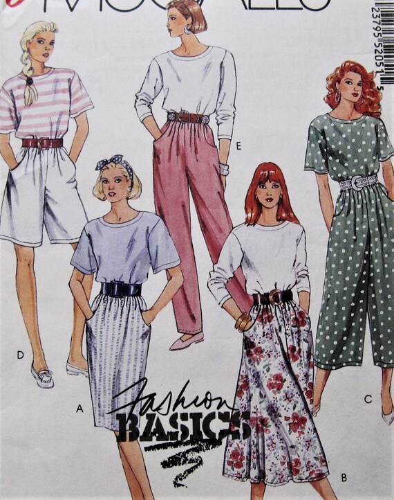 Culottes Pants Skirt Sewing Pattern UNCUT McCalls 5205 Size | Etsy