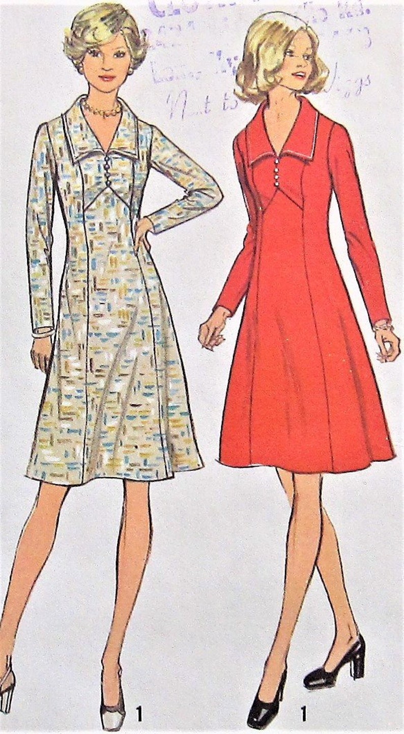 Vintage Dress Sewing Pattern UNCUT Simplicity 6557 Sizes 1012 Etsy
