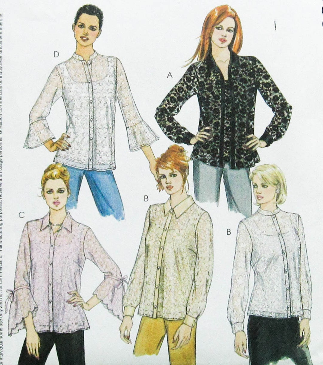Mccalls Sewing Pattern UNCUT 3851 Sizes 16-22 Womens Shirt - Etsy