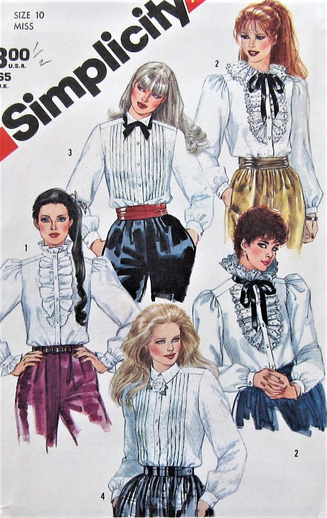 Tuxedo Shirt Sewing Pattern UNCUT Simplicity 5670 Size 10 | Etsy