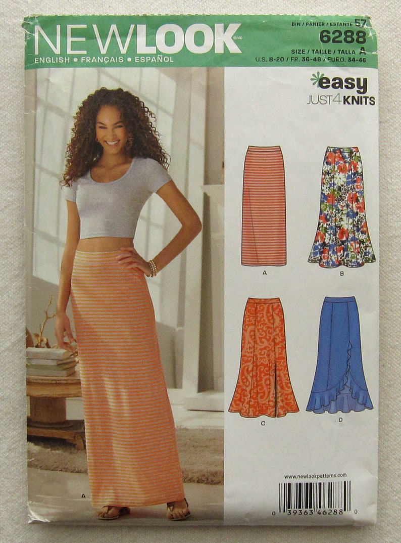 New Look Sewing Pattern UNCUT 6288 Size 8-20 Skirt - Etsy