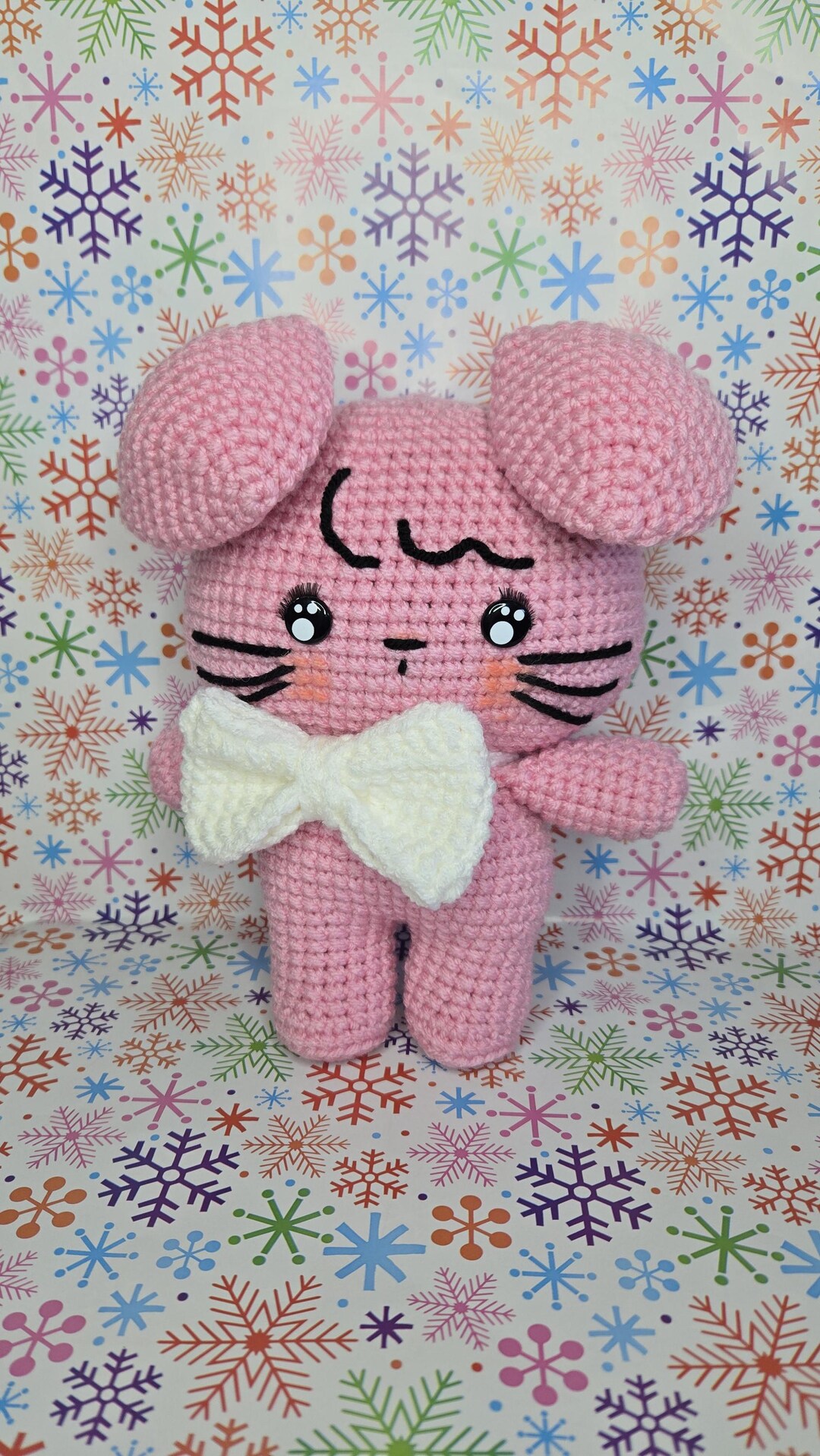 Kawaii Pink Rabbit Armigurumi - Etsy