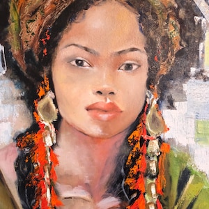 Woman in green