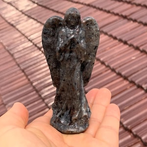 3.9&#39;&#39;+ Natural Yooperlite  quartz,quartz crystal,hand carved,Crystal Angel,Angel skull,Home Decoration Crystal Gifts 1pc