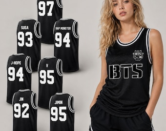 Camiseta de baloncesto personalizada de BTS, camiseta sin mangas personalizada de Kpop Bangtan Sonyeondan, camiseta de concierto de la gira mundial 2026