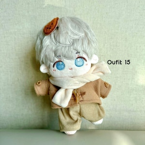 Muñecos de peluche de Love and Deepspace: Caleb, Sylus, Xavier, Zayne, Rafayel (7,8'') Outfit 15 (4pcs set)