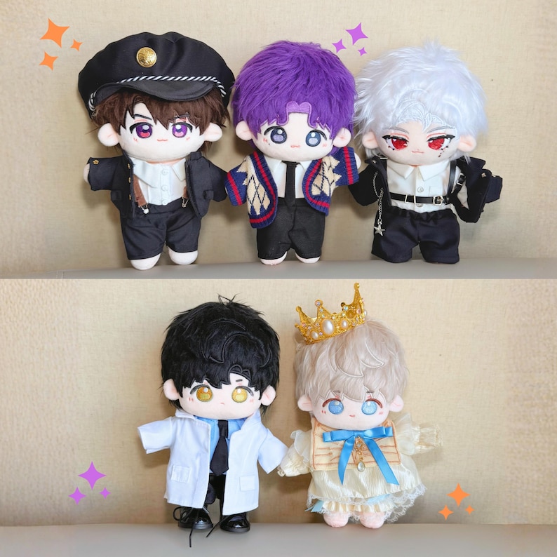 Muñecos de peluche de Love and Deepspace: Caleb, Sylus, Xavier, Zayne, Rafayel (7,8'') imagen 15