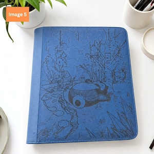 Álbum personalizado para cartas Pokémon grabado, estándar o tipo Toploader, álbum personalizado para cartas coleccionables TCG, Gengar, Charizard, Snorlax imagen 8
