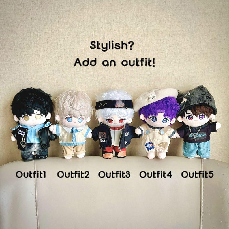Muñecos de peluche de Love and Deepspace: Caleb, Sylus, Xavier, Zayne, Rafayel (7,8'') imagen 5