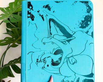 Custom Engraved Pokemon Card Binder, Standard or Toploader Binder, Personalized TCG Trading Card Album, Gengar, Charizard, Snorlax