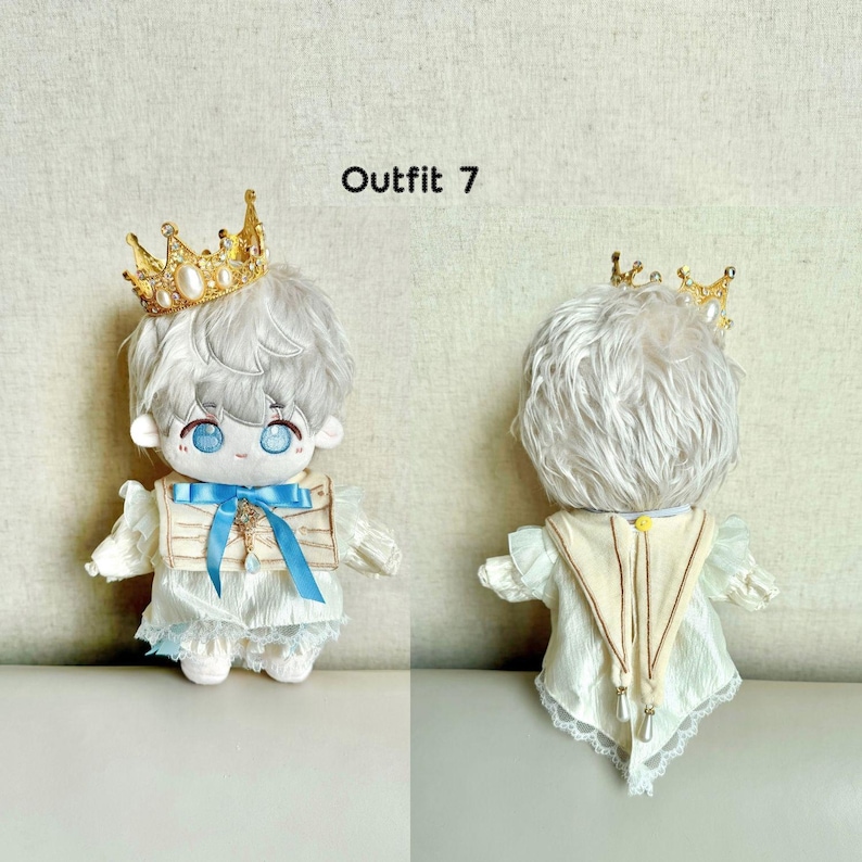 Muñecos de peluche de Love and Deepspace: Caleb, Sylus, Xavier, Zayne, Rafayel (7,8'') Outfit7 (crown Incl)