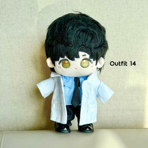 Muñecos de peluche de Love and Deepspace: Caleb, Sylus, Xavier, Zayne, Rafayel (7,8'') Outfit 14 (5pcs set)