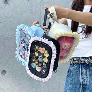 Crossbody Ita Bag, Clear Window Bag, Pin Display Bag, Cute Ita Bag