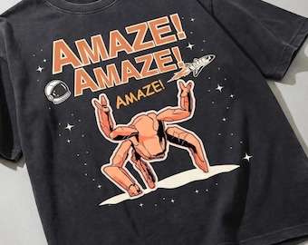 Amaze Rocky Alien Retro Shirt, Thumbs Up, Custom Shirt