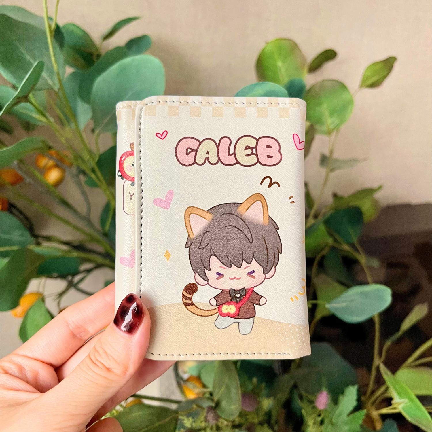 Love and Deepspace Folding Wallet: PU Leather Card Holder Caleb