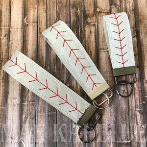 Keyfob Keychain Wristlet | Softball Baseball, Football Available too!