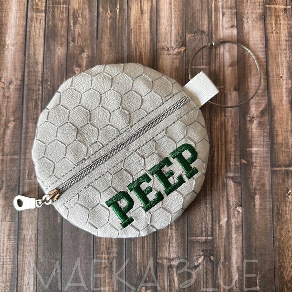 Golf Ball Sports lunch money - coin purse - notions - zipper bag - personalized