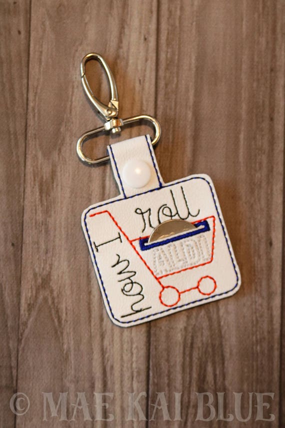 ALDI Quarter Keeper Shopping Cart Organizer Snaptab Keychain