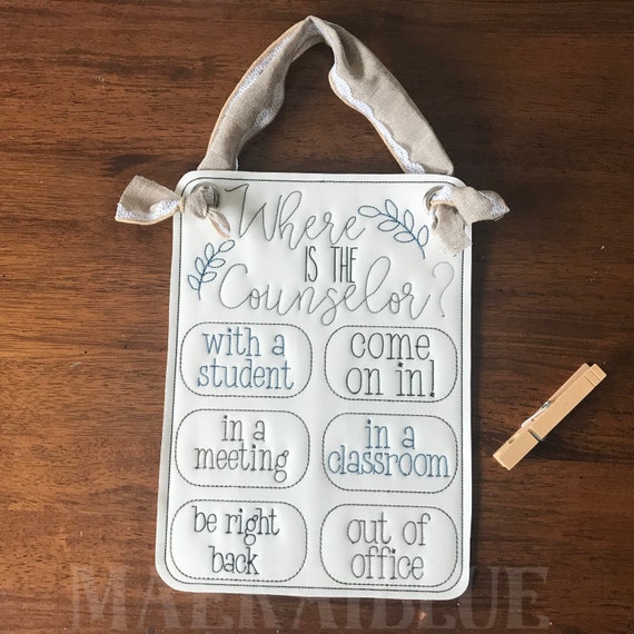 Where is the Counselor - School Psychologist - School Nurse - Social Worker - Door Hanger - Banner
