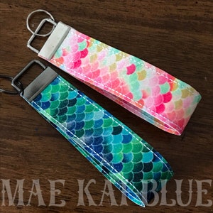 Keyfob Keychain Wristlet | Mermaid Scale Look