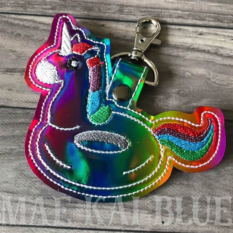 Unicorn Pool Float - Keychain - Keyfob - Bagtag - Etsy