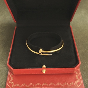 ヴィンテージ ジュスト アン クル ブレスレット 18K ゴールド サイズ 18