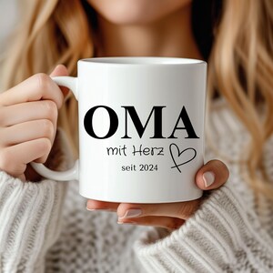 Ceramic Mug Grandma with Heart Gift Personalized 11OZ Mother&#39;s Day