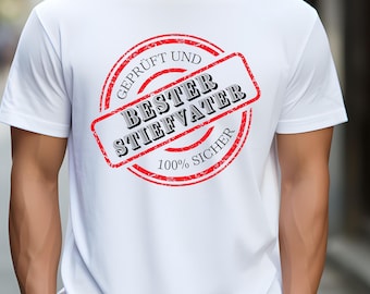 Men's Unisex T-Shirt Bonus Dad Best Stepfather Gift Sayings for Him Father's Day Stepdad Birthday Christmas Easter