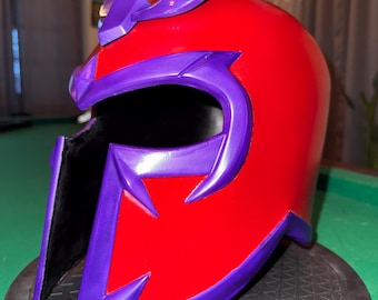 Custom Painted Magneto Helmet – Finished  Ready to Wear or Display | 3D Printed Collectible