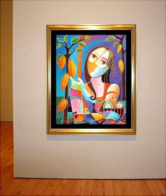 Cubist Oil Painting: 