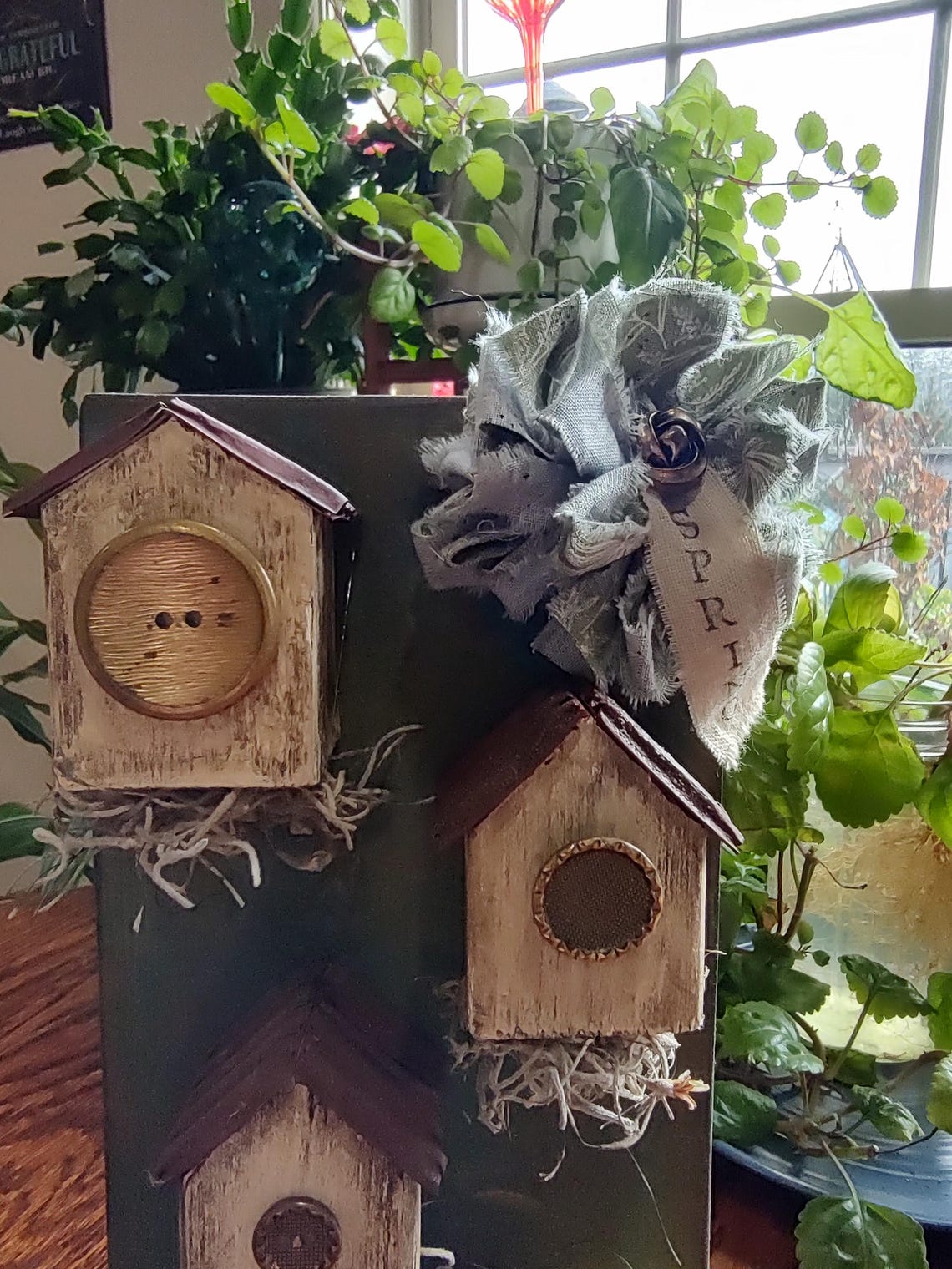 Wooden Sign, Handcrafted, Decoupage, Wooden Houses, Bow, Fence, Wall ...