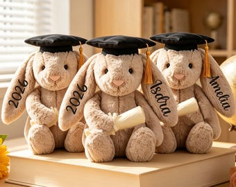 Custom Graduation Toy For Class of 2026,Personalized Graduation Keepsake,Graduation Collage Logo PlushToy,Gift for Graduates,Graduation Gift