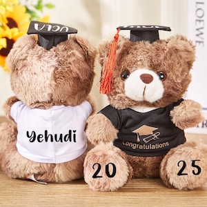 Oso de graduación personalizado 2025, osos de peluche de graduación, regalo personalizado para graduado, recuerdo de graduación, regalo de graduación de jardín de infantes/preescolar.