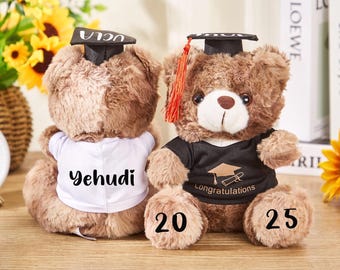 Personalized Graduation Bear 2025,Graduation Teddy Bears,Custom Gift for Grad ,Graduation Keepsake,Kindergarten/Preschool Graduation Gift.