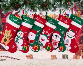 2026 Christmas Stocking With Name,Personalized Christmas Gift For Family,Custom Xmas Stocking,Monogram Holiday stocking,Christmas Tree Decor