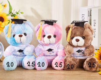 Personalized Graduation Bear 2025,Custom Graduation Bear With Name,Graduation Bear,College Grad Gift,Graduation Gifts,Graduation Keepsake.