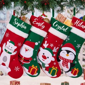 2025 Christmas Stocking With Name,Personalized Christmas Gift For Family,Custom Xmas Stocking,Monogram Holiday stocking,Christmas Tree Decor