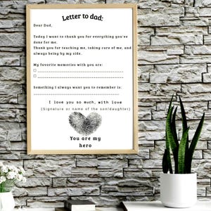 Father’s Day Printable Card,Thoughtful Gift for Dad card,Inspirational Quote for Dad,Customizable printanble,perfect Gift for Dad