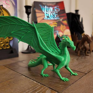 Wings of Fire inspired LeafWing Dragon - 3D printed dragon