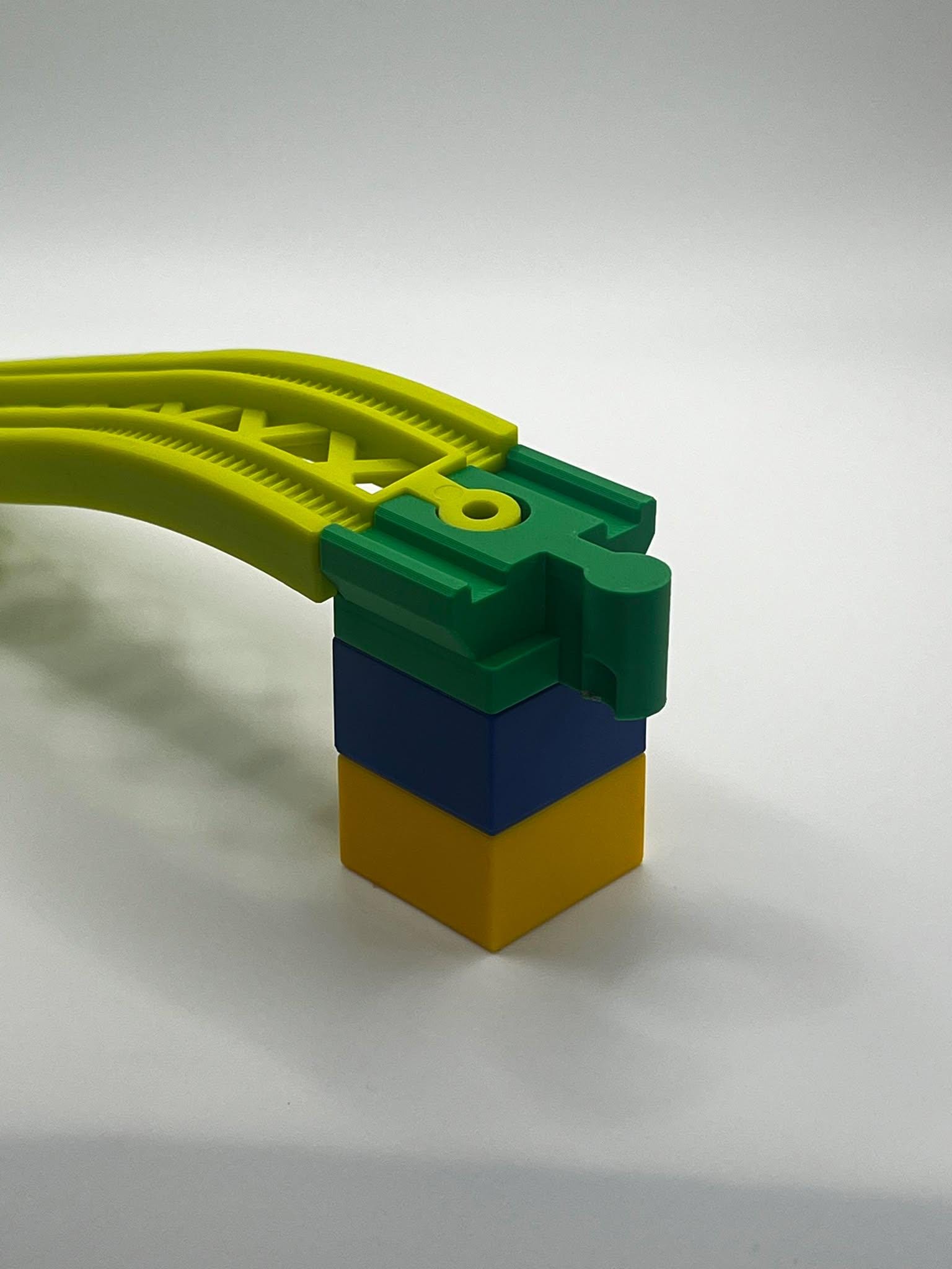 Adaptateur voie ferrée en bois vers Duplo - Paquet de 10 - France