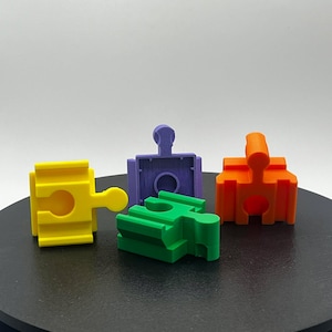 Lego Duplo Wooden Train Track Adapter – Bridge Support Connector | Compatible with Brio, IKEA Lillabo, Thomas, Melissa & Doug, and Lidl
