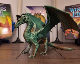 Wings of Fire inspired RainWing Dragon - 3D printed dragon